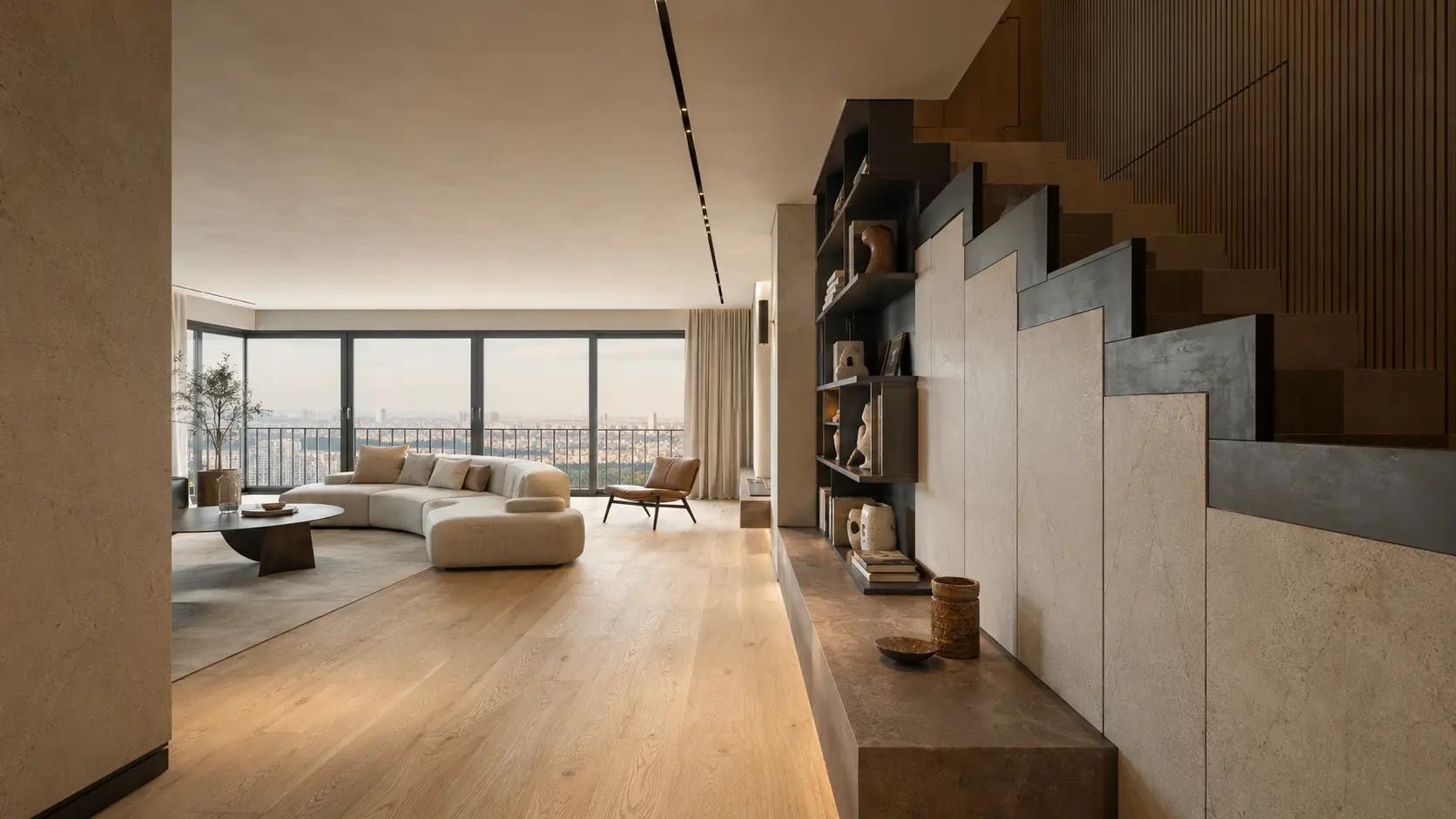 MAK TECH Mimarlık modern İstanbul dairesi iç mekân tasarımı