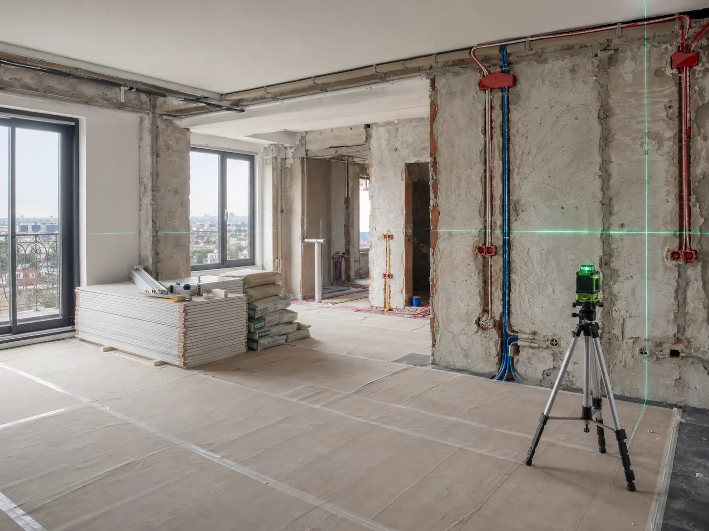 Daire yenileme elektrik ve mekanik altyapı imalatı